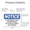 Signmission Flammable Gas No Smoking No Open Flames No Sparks OSHA Notice Sign, Plastic, 10in W x 7in L, 2PK OS-2PACK-NS-P-710-L-12757 - alternate 3